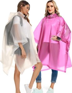 Ponchos de pluie personnalisables, imperméables et durables, style cape, avec logo personnalisé, motif imprimé jetable pour le travail et les voyages - Product Image 2