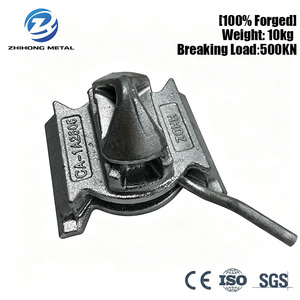 Zhihong NS08 Verrou de torsion marin en acier moulé galvanisé à chaud <span class=keywords><strong>pour</strong></span> l'empilage de conteneurs, charge de rupture 500 KN - Product Image 2