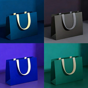 Recyclable Luxury Garment <strong>Paper</strong> Shopping <strong>Bag</strong> <strong>Custom</strong> Logo- Printed <strong>Paper</strong> <strong>Bags</strong> for Groceries Eco-friendly - Product Image 2