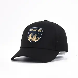 Chapeau de golf personnalisé perforé au laser évacuant l'humidité pour hommes et femmes Casquette de sport pour couple Casquette de baseball à séchage rapide - Product Image 1