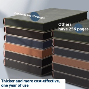 Biểu tượng tùy chỉnh Nubuck kết cấu da máy tính xách tay-a5 kinh doanh Tạp Chí, văn phòng trường nhật ký, Bán buôn khuyến mại (moq 100pcs) - Product Image 5