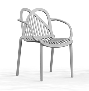 USA DELIVERY Modern Design <b>Stackable</b> Plastic Restaurant <b>Chair</b> with Armrests for Commercial Use - Product Image 1