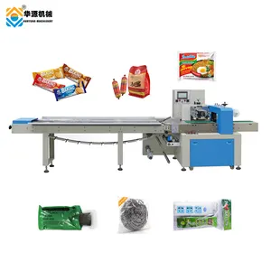 Automatic Sausage Packaging Machine Horizontal Sausage Flow Wrapper Packing Machine