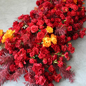 Lụa Hoa Hồng Đỏ Hàng Hoa Trang Trí Nội Thất Cho Đám Cưới Backdrop Sắp Xếp Vòm Khung Rèm Hoa Sofa Á Hậu Tiệc Tổ Chức Sự Kiện Bảng Đạo Cụ - Product Image 6