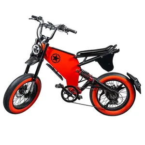 New Style 20-Inch 4.0 Fat Tires E Bicycle 350W 48V Electric Sport Bike with Aluminium Alloy Frame Lithium Battery Power Supply