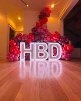 Letras y Números Gigantes de Metal RGB de 3 y 4 Pies, Directo de Fábrica, para Decoración de Bodas, Fiestas, Eventos, Alquiler de Iluminación para Escenarios