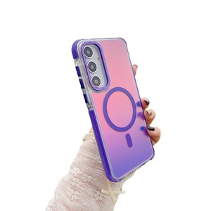 เคสแข็งเลเซอร์กันกระแทกแบบ2 in 1สำหรับ <span class=keywords><strong>Samsung</strong></span> A55 A16เคสแม่เหล็กสองสีสำหรับ <span class=keywords><strong>Samsung</strong></span> A55 - Product Image 1