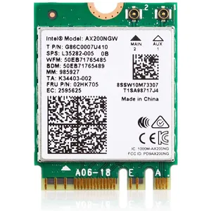 WIFI 6 AX3000 2.4GHz + 5GHz dual-band โมดูล M.2 PCI WIFI การ์ดโมดูลไร้สายการ์ดโมดูลไร้สายพร้อม MU-MIMO + OFDMA