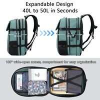Mochila de Viaje Unisex para Portátil, Aprobada para Vuelo |   Bolsa de Ordenador Impermeable de Poliéster de 17.3 Pulgadas, Mochila Casual para el Fin de Semana