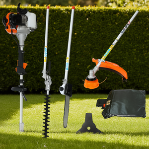 Desbrozadora multifuncional 4 en 1 de 52 cc y 2 tiempos con sierra de podar, cortasetos, recortadora de césped y cortabordes, con bolsa de transporte - Product Image 2