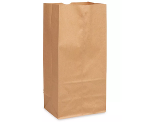 Sac en papier kraft brun pour emporter avec impression de logo, sacs en papier alimentaire sans poignée - Product Image 5