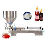 Machine de remplissage semi-automatique pour bouteilles de miel, chocolat, beurre de cacahuète, huile, lotion visqueuse, baume, crème et pâte