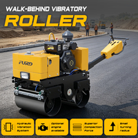 Mini-compacteur routier vibrant portatif de haute qualité 800 kg à double tambour pour asphalte, fabriqué en Chine