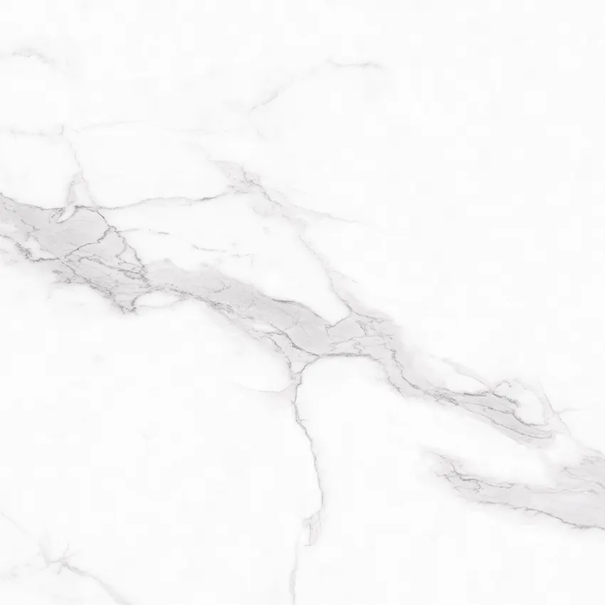 Foshan แผ่นพอร์ซเลนลวดลายต่อเนื่องสูง800x800วอลเปเปอร์สีขาว Carrara