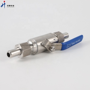Bille en acier inoxydable avec filetage NPT mâle pour gaz, haute performance HJQ21F, vente en gros - Product Image 3