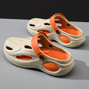 Men's Summer <b>Clogs</b> Thick EVA Anti Slip Breathable Outdoor Sandals With Closure - Product Image 2