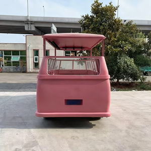 Chariot électrique rose à 4 roues multifonctionnel pour la vente de glaces et de restauration rapide, idéal pour les commerces de rue et les zones touristiques - Product Image 2