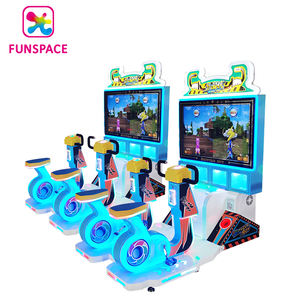 Équipement de parc d'attractions 47 pouces Double Rider Jeux à pièces Simulateur de course de vélo Machine de jeu d'arcade - Product Image 6