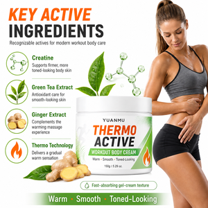 Crème triple action stimulante pour la transpiration – Crème amincissante pour les bras, le ventre et la taille – Gel pré-entraînement pour hommes et femmes - Product Image 3