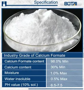 Construction Additive Calcium Formate Powder Concrete Cure Accelerator Calcium Formate Ca HCOO 2 Broiler Feed Supplement