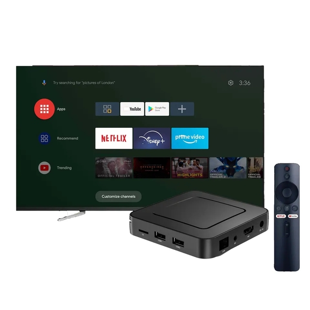 Newest ATV Box Android 10 Tv Box Z6 Voice Remote Control Allwinner H313 4K 2.4G/5G WIFI 2G 8G 16G Media Player Set Top Box As Q5