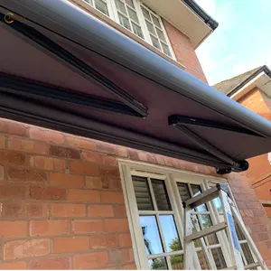 KAKADU balcone motorizzato pioggia tenda telaio in alluminio con telecomando acrilico vela per esterno Pergola Patio Gazebo