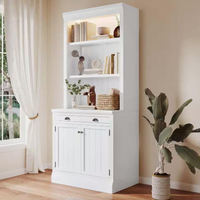 Meuble TV en bois sur mesure, style moderne minimaliste, luxe léger, combinaison table basse, mobilier de salon pour la maison