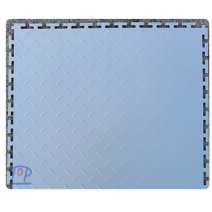 Suelo Vinílico de PVC Moderno con Textura de Piel de Naranja, Antideslizante, Resistente al Agua, para Interiores, Losetas Cuadradas Encajables - Product Image 6