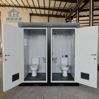 Maison conteneur portable d'extérieur 2026 avec douche, 40 pieds, 8 unités, installation rapide, garantie 3 ans pour usage public
