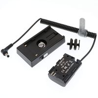 Plaque adaptatrice de batterie factice NP F970 E6 pour chargeur de câbles Alvin's Cables pour EOS 5DS R/5D Mark II 5.5mm X