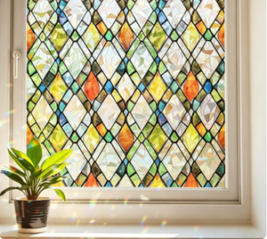 <span class=keywords><strong>Film</strong></span> de fenêtre statique pour la maison, autocollant de fenêtre statique givré pour la protection de la vie privée - Product Image 3