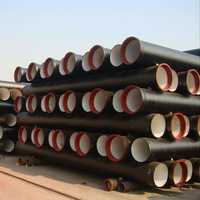 Tuyau en fonte ductile rond de 80 mm Dn 450 K9 900 mm En545 Dn800c avec revêtement en ciment