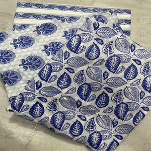 Tela Suave Estampada a Mano con Bloques Indios, Material de Costura Floral, Precio al por Mayor Disponible por Yarda - Product Image 5