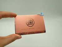 Metal Acero Inoxidable Tarjeta De Visita Espejo Plata