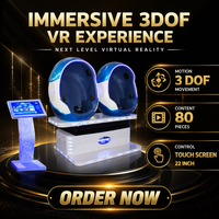 Simulateur de cinéma VR 9D en forme d'œuf, casques VR 3D, lunettes de réalité virtuelle, équipement de jeux de réalité virtuelle pour parc d'attractions et salle d'arcade