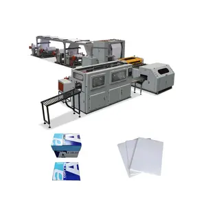 A4 copy Paper Cutter and Wrapper Machine Ream Pack 1 Roll A4 Paper Cutting And Packing Machine Line