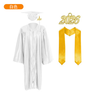 Cross-border Bachelor's Gowns College Student Knitted Graduation Dresses <b>Doctoral</b> Master Gown <b>Sets</b> Factory Direct Sales Spring - Product Image 3
