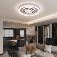 Plafonnier Led Rond Design Moderne Dimmable Chambre Plafonnier Enfants Chambre D'enfant Plafonnier 80W Tri Couleurs