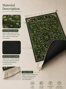 Tapis de souris floral inspiré de Rawdah, motif Jardin de Médine, tapis de souris en spirale, inspiré de la beauté d'<span class=keywords><strong>Al</strong></span> Rawdah - Product Image 3