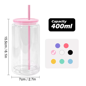 Gobelet pré-percé de 16 oz pour globe à neige, gobelets à neige UV, gobelet à double paroi, gobelet à neige transparent avec bouchon, bricolage, artisanat avec paillettes - Product Image 6