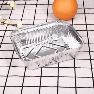 Différentes tailles de contenants alimentaires jetables à emporter en <span class=keywords><strong>aluminium</strong></span> avec couvercle Boîte d'emballage <span class=keywords><strong>alimentaire</strong></span> personnalisée Boîtes à lunch de restauration avec couvercle - Product Image 5