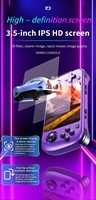 Nouvelle console de jeu vidéo portable H36S rétro avec écran IPS de 3,5 pouces, système Linux, batterie 3000 mAh, lecteur vidéo 64 Go