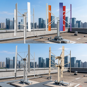 Fabricantes de Aerogeneradores Suministran Aerogeneradores de Alta Potencia para Proyectos de Ingeniería, 100kw, Diámetro del Rotor de 9.5m, Altura de 11m, 5 Aspas de Aluminio - Product Image 3
