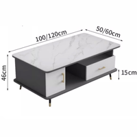 Table basse moderne en pierre frittée, meuble TV décoratif multifonctionnel pour salon, personnalisable OEM ODM