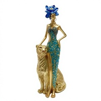 Figurine Model Wanita Minimalis Gaya Eropa, Dekorasi Meja Kabinet Anggur, Kerajinan Resin