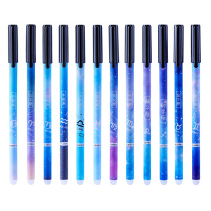 Stylo à bille effaçable Constellation, corps vide de 16,7 cm, pointe en acier inoxydable, pour étudiants, design ciel étoilé - Product Image 5