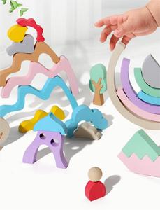 Classic New Arrivals Wooden Building Block Sets Babys Diy Early Educational Learning Montessori Games Toys for Kids Boys Girls - Product Image 5