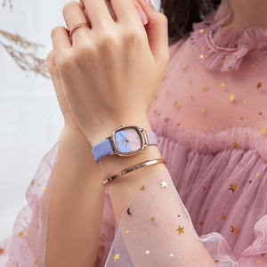Reloj <span class=keywords><strong>JULIUS</strong></span> Nuevo Modelo de Moda con Corte de Doble Cara, Diseño Cuadrado Pequeño, Sonido Explosivo al Agitar, para Mujer - Product Image 5