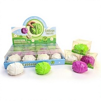 Jouet anti-stress souple en forme de blocs de chou, emballage en boîte PET