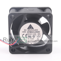Ventilateur de refroidissement Delta 0.10A 4020 40X40X20MM 4CM à trois fils, double roulement à billes, interrupteur EFB0412MD-R00